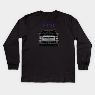 F150 Limited Pick Up Front & Rear Tee Kids Long Sleeve T-Shirt